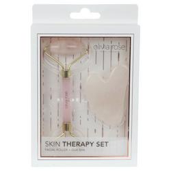 Facial Roller and Gua Sha Skin Therapy Set - Pink
