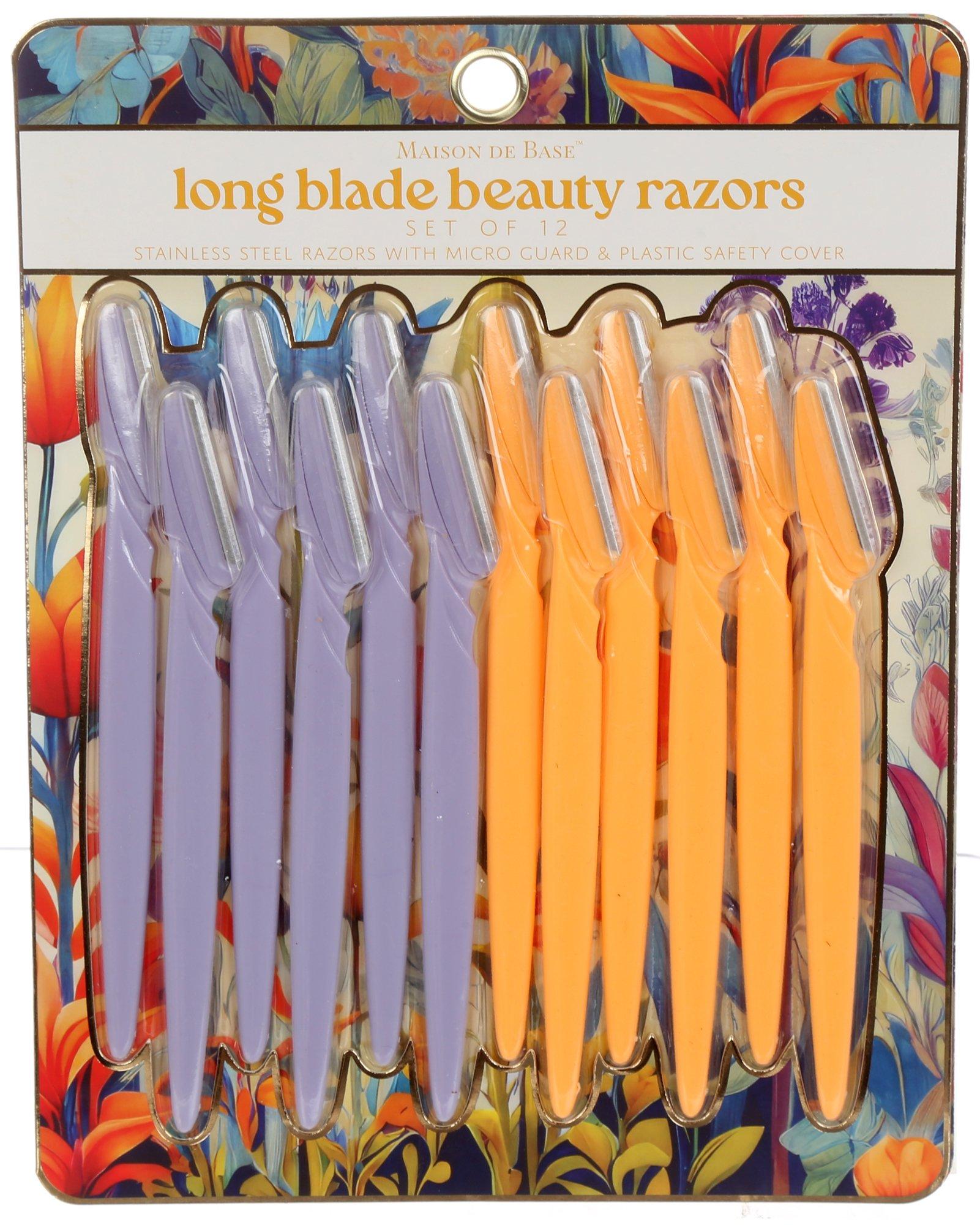 12 Pk Long Blade Beauty Razors