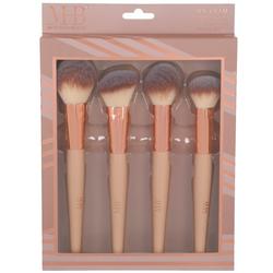 4 Pk Glam Brush Set