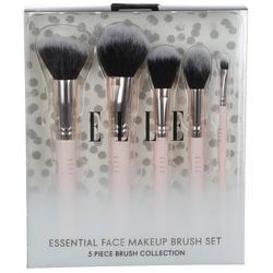 5 Pc Essential Face Make Up Brushes - Pink