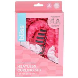 4 Pc Heatless Curling Set
