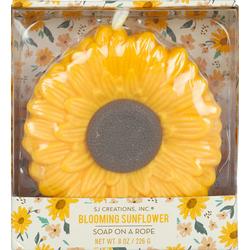 8 oz Blooming Sunflower Soap On A Rope
