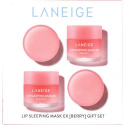 4 Pc Berry Lip Sleeping Mask Gift Set - Pink