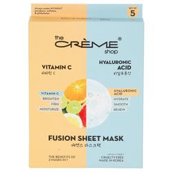 5 Pk Fusion Sheet Masks