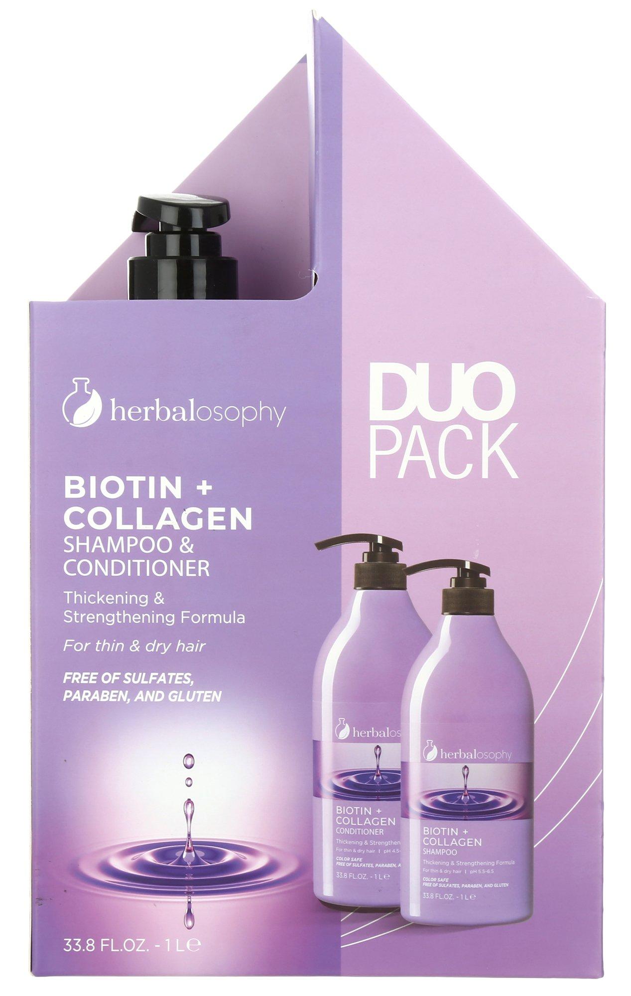 2Pk Biotin & Collagen Shampoo & Conditioner