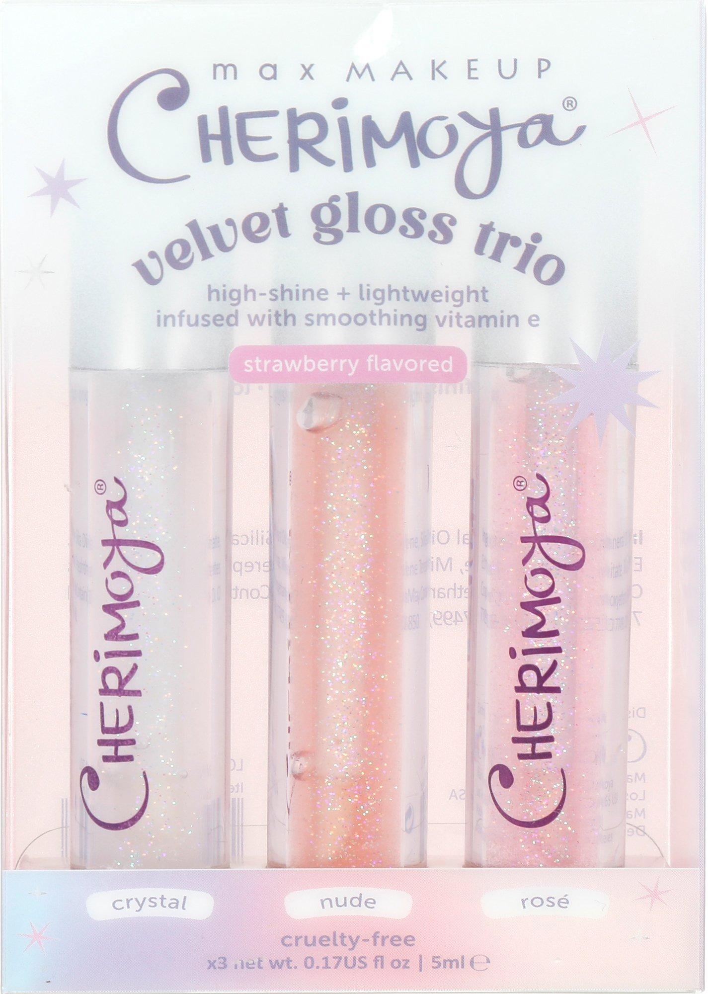 3 Pk Strawberry Flavored Velvet Glass Trio
