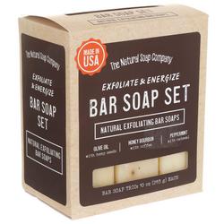3 Pc Exfoliate and Energize Bar Soap Set