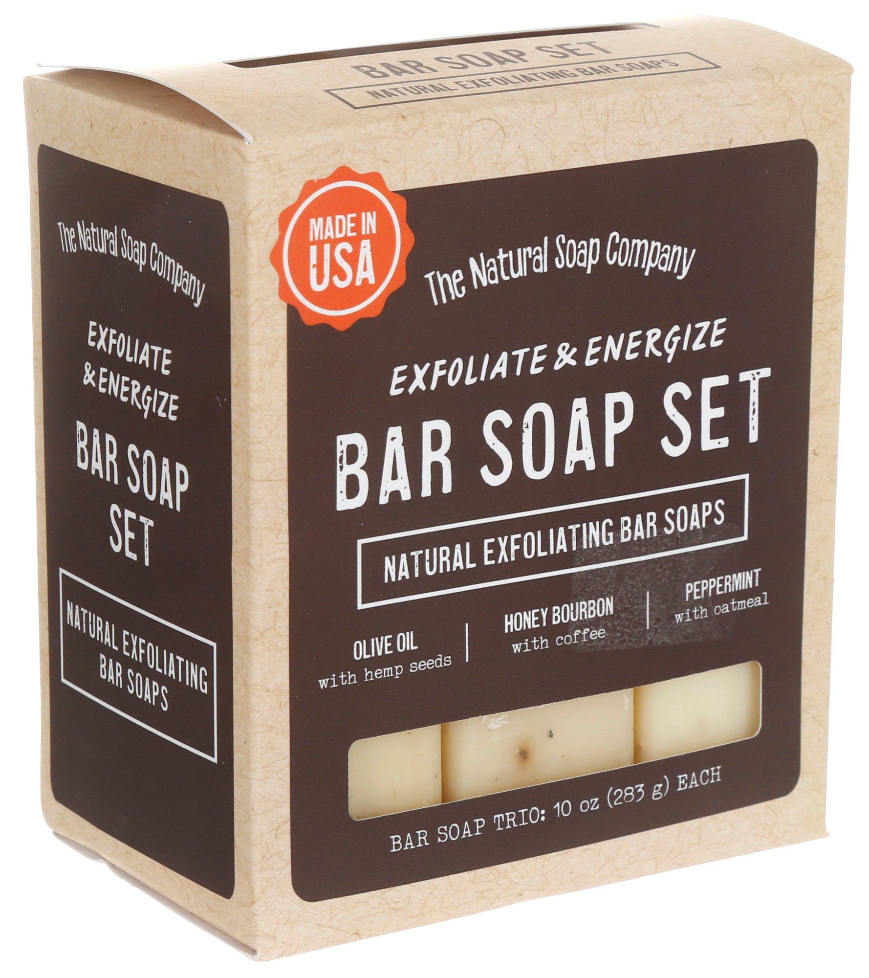 3 Pc Exfoliate and Energize Bar Soap Set