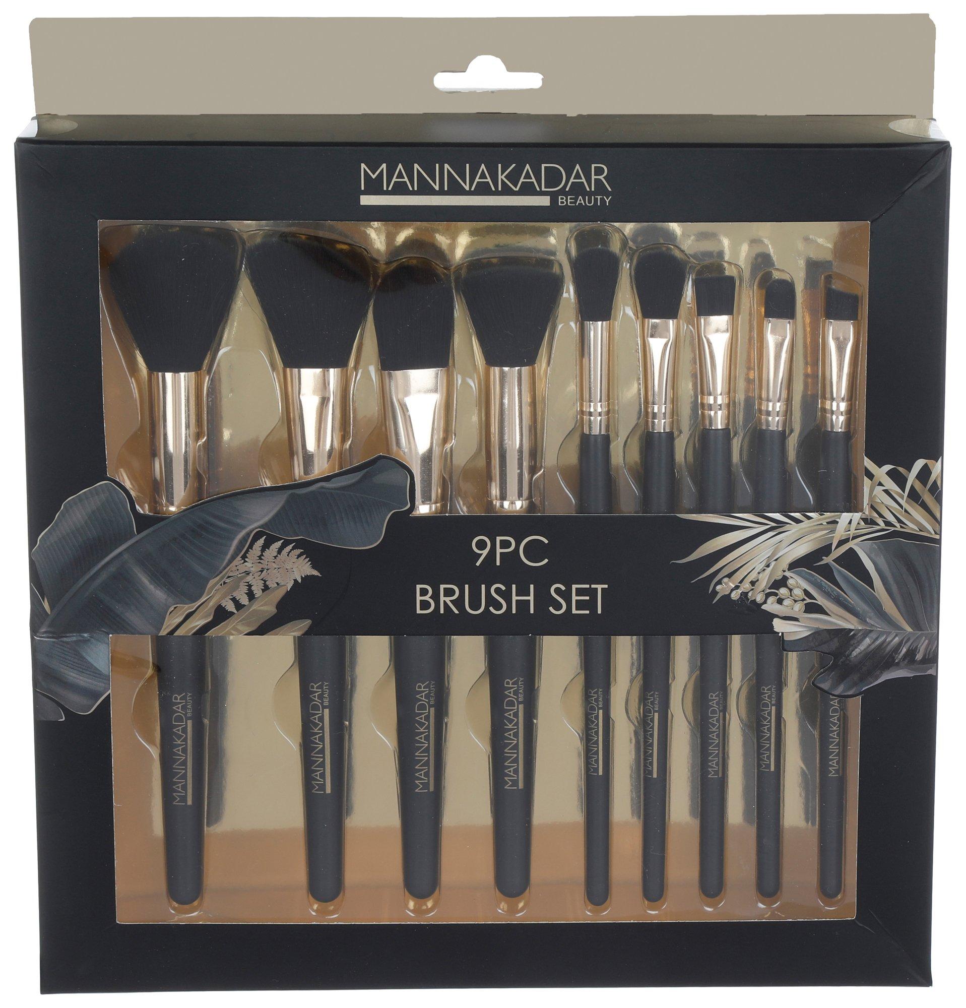 9 Pc Makeup Brush Set