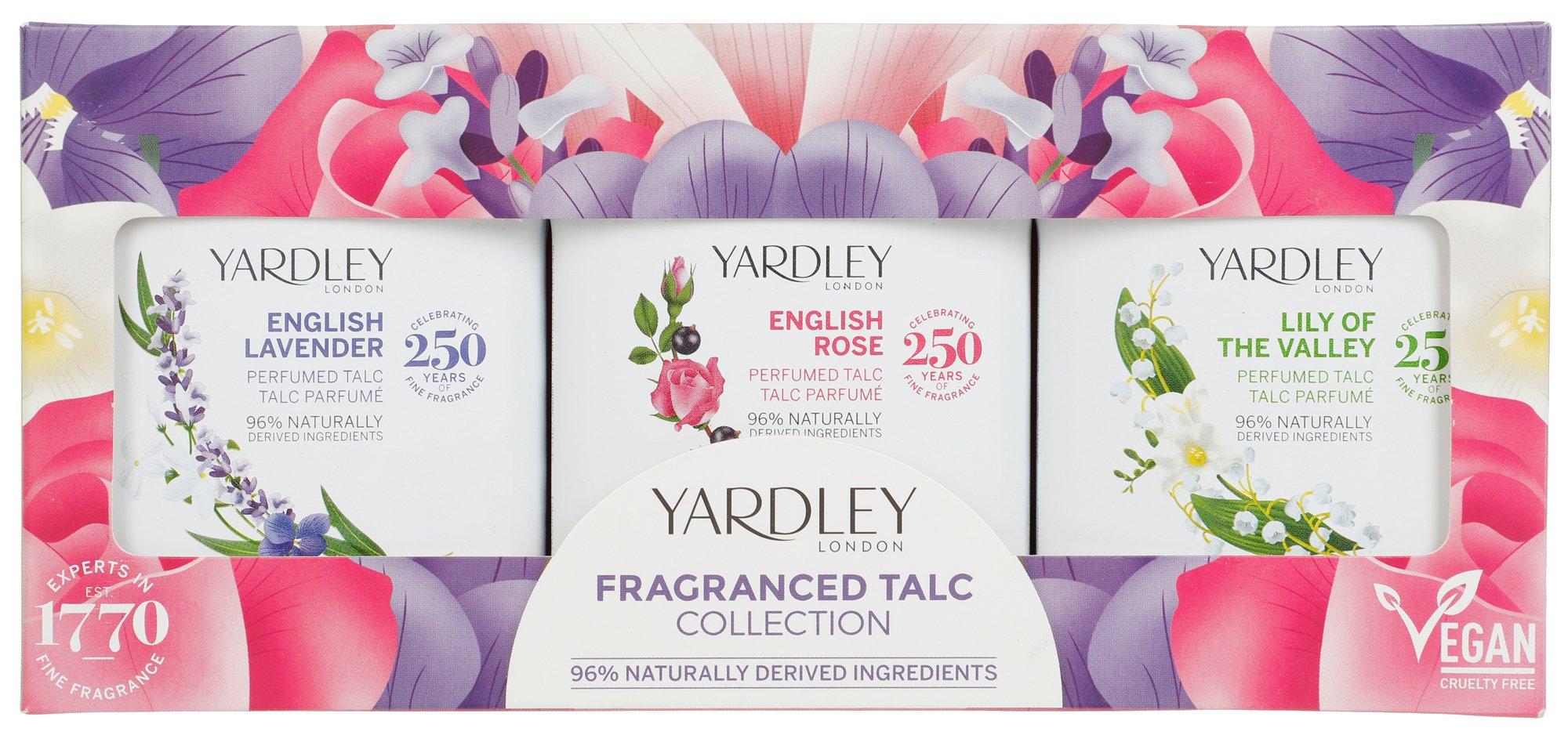 3 Pc Fragrance Talc Collection