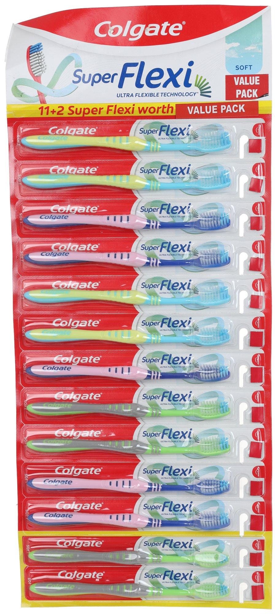 12 Pk Super Flexi Toothbrushes