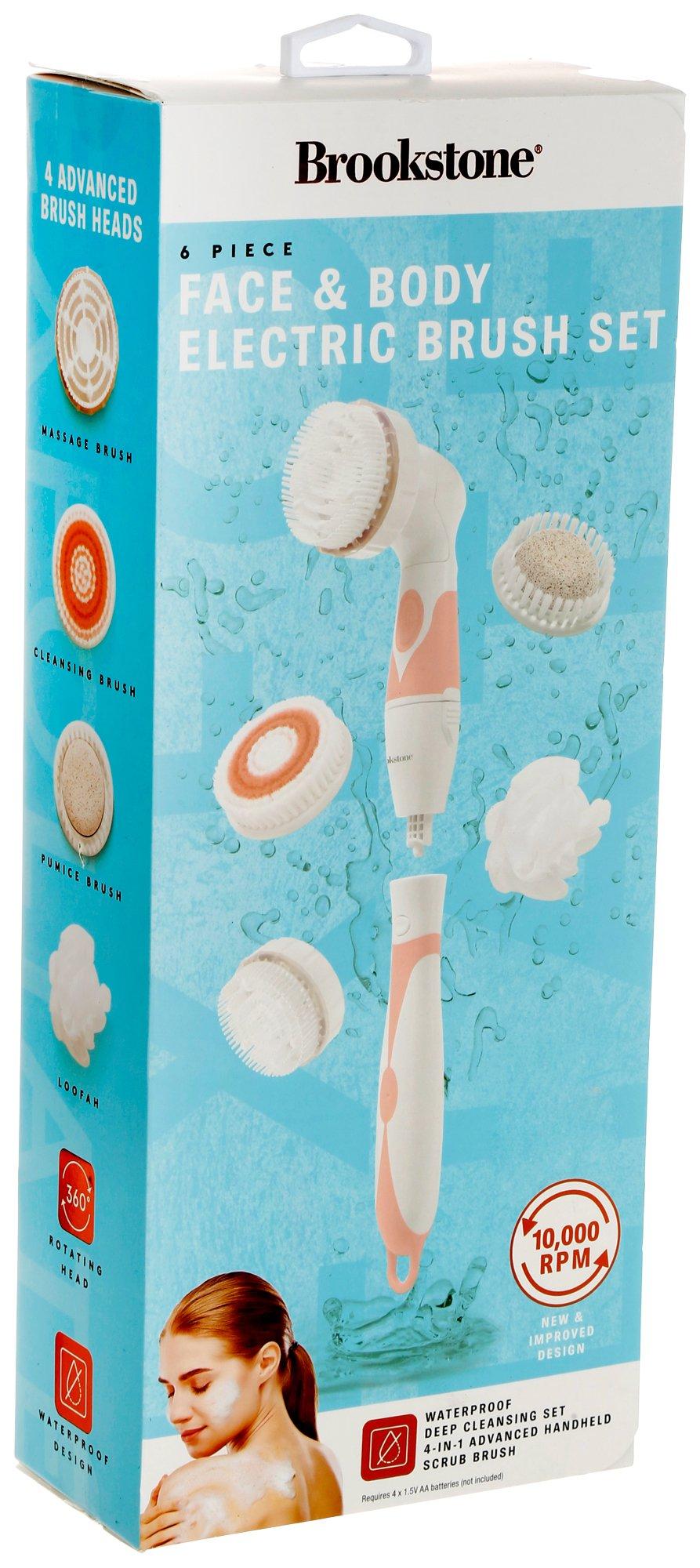 6 Pc Face & Body Electric Brush