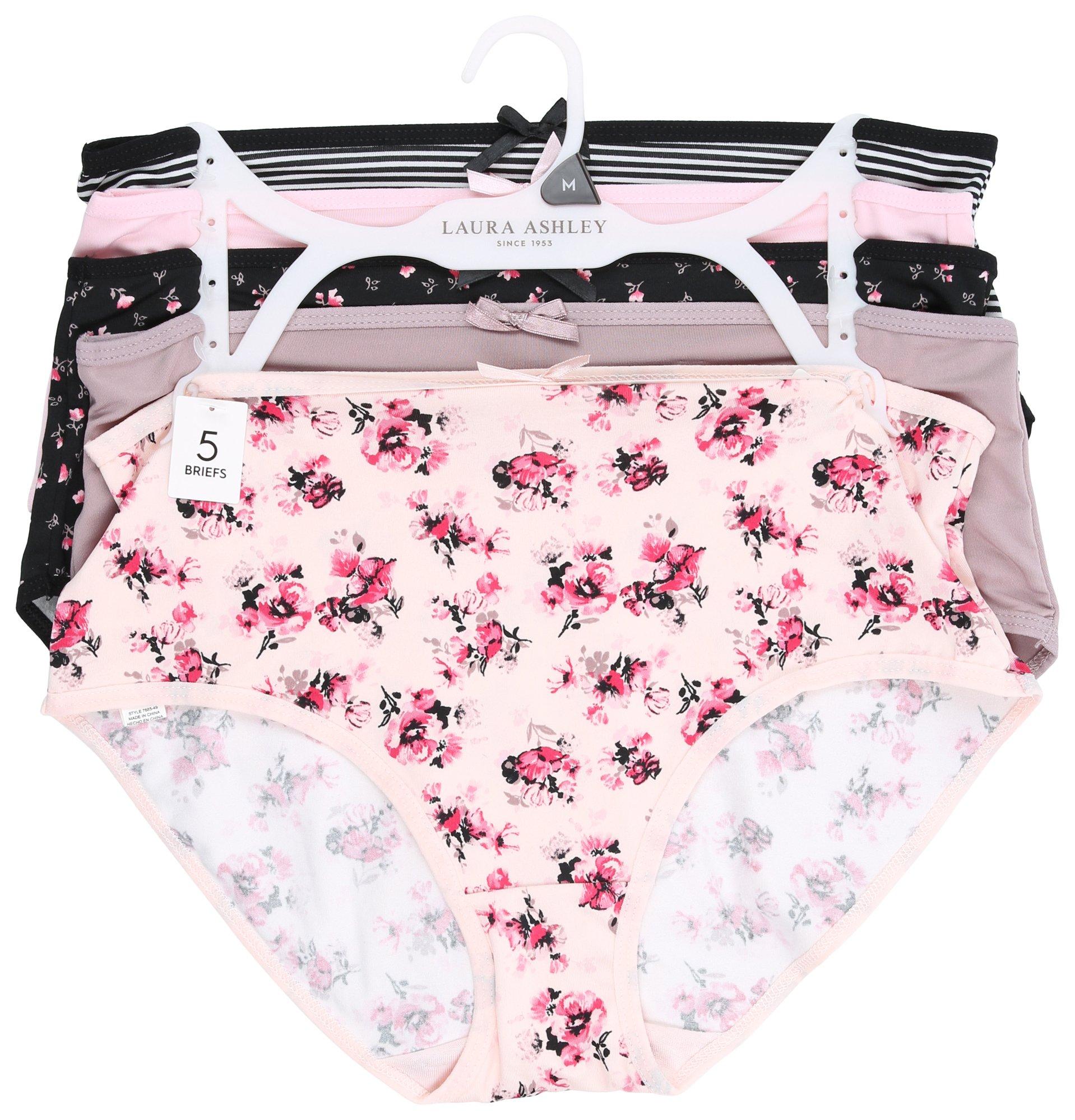 Laura Ashley Girls Underwear Size 3T Panties Bikini Floral Flowers