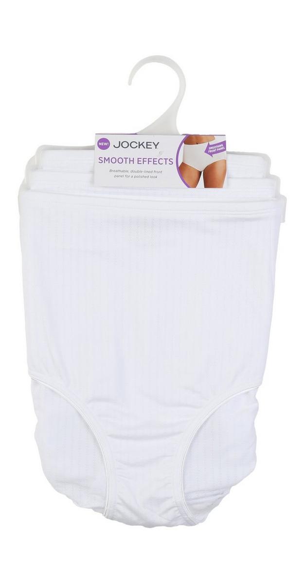 Women's 3 Pk Smooth Effects Briefs White bealls