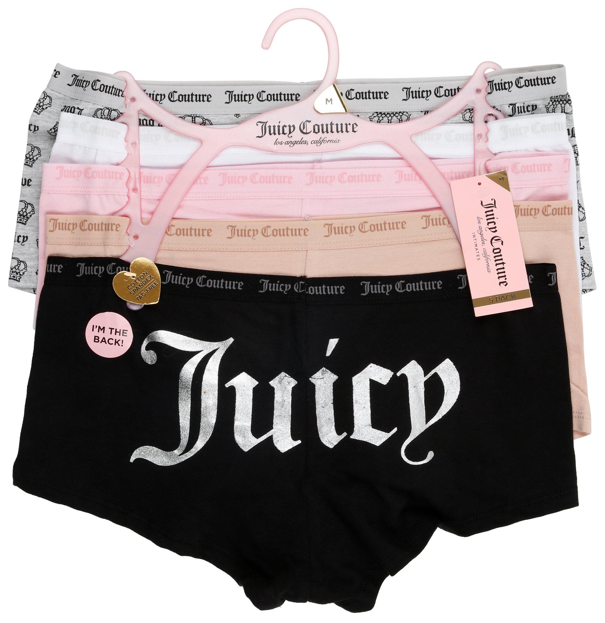 Juicy Couture intimates womens 5pack underwear boyshorts