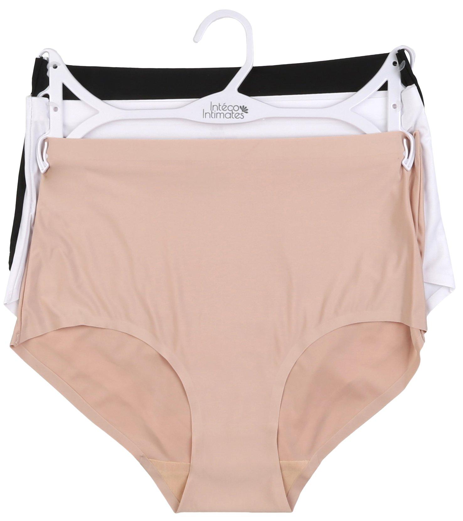 Women's 3 Pk Laser Cut Briefs- Multi