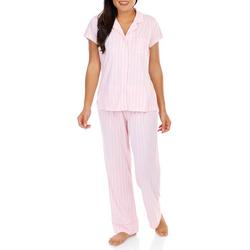 Women's 2 Pc Stripe Pajama Pants Set
