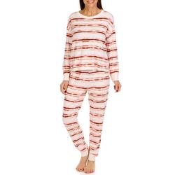 Women's 2 Pc Striped Pajama Pants Set