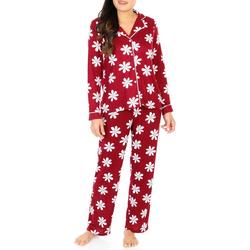 Women's 2 Pc Floral Button Down Pajama Set