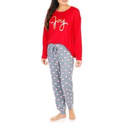 Women's 2 Pc Christmas Joy Pajama Pants Set