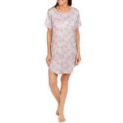 Women's Heart Print Sleepwear Dress