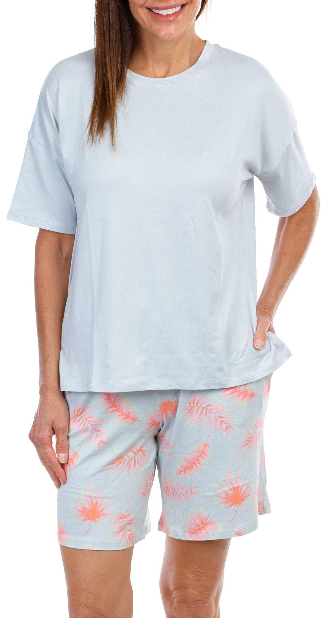 Women's 2 Pc Pajama Shorts Set