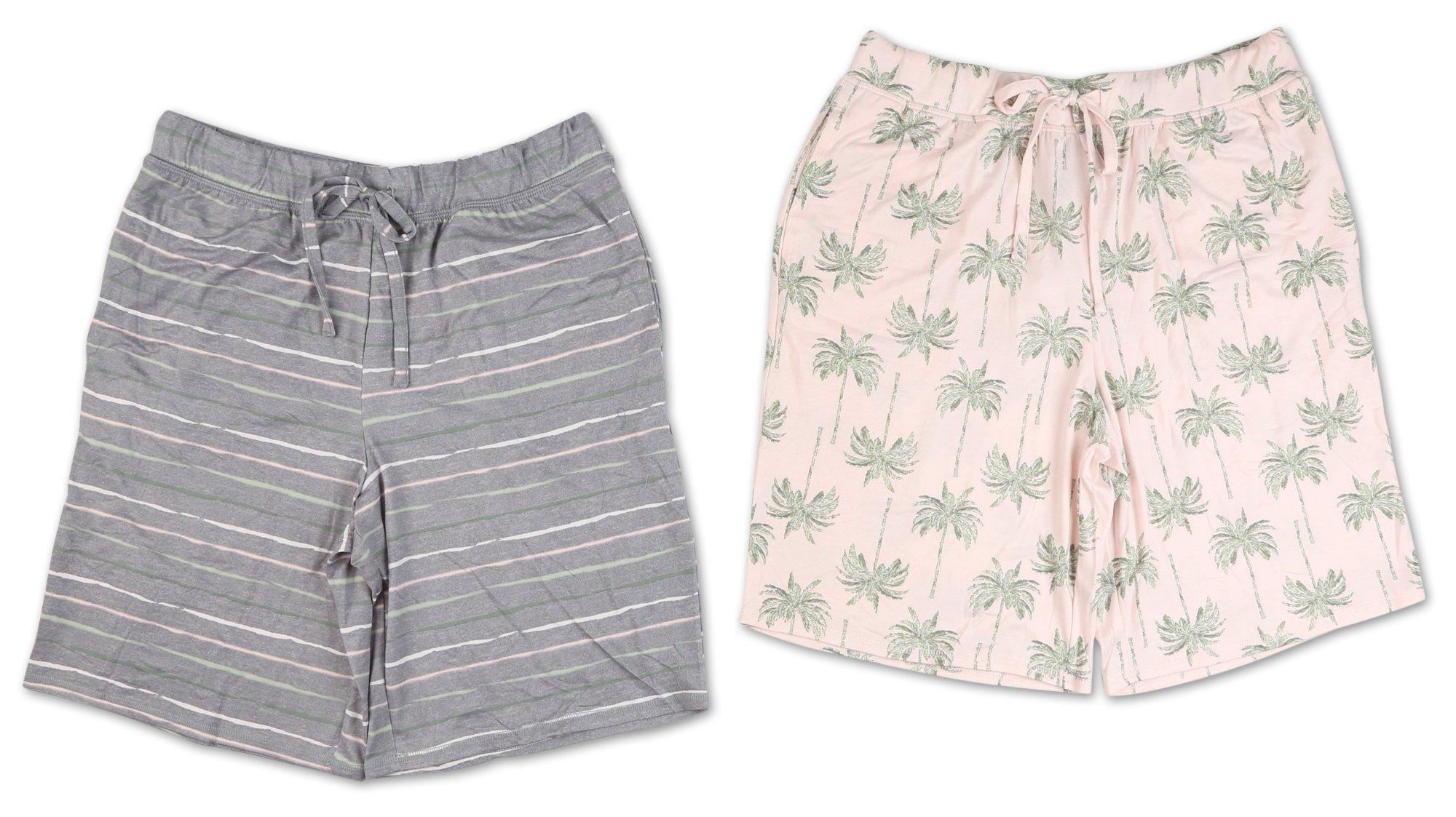 Women's 2 Pk Pajama Shorts Set