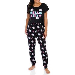 Women's 2 Pc Hello Kitty Pajama Pants Set