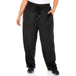 Women's Solid Velour Sleepwear Pants