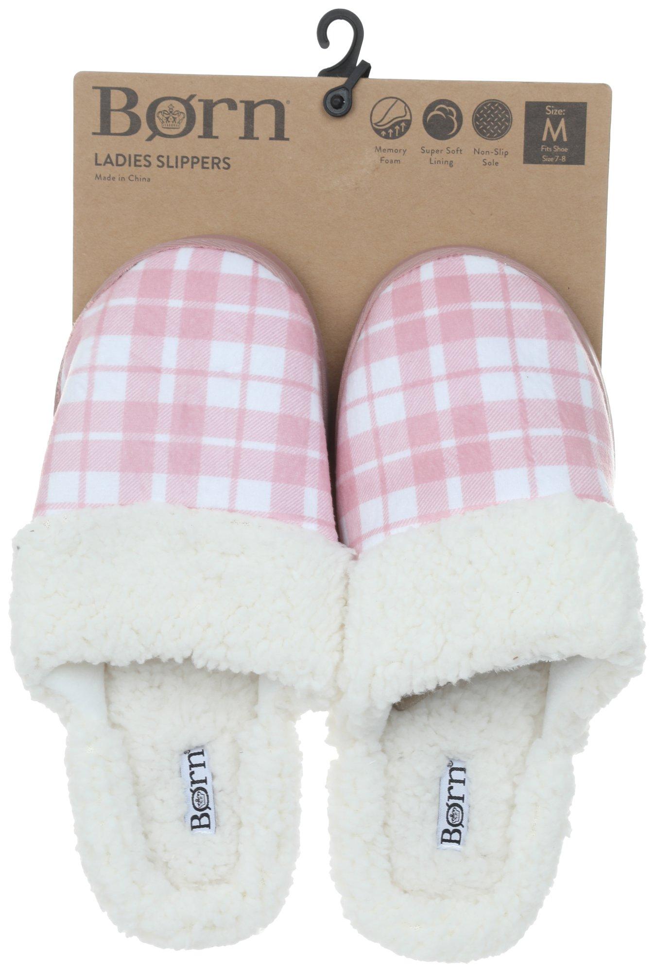 Born sherpa best sale lined slippers