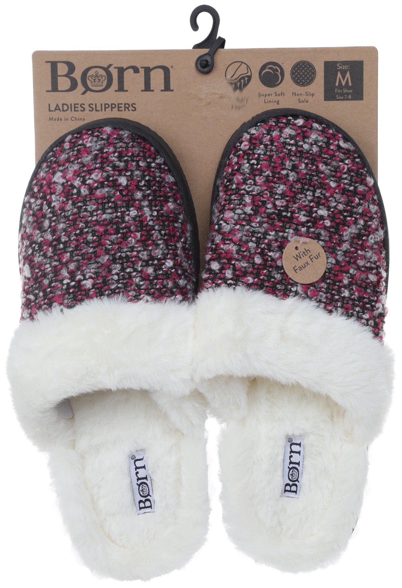 Born sherpa lined discount slippers