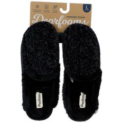 Women's Solid Cable Chenille Slippers