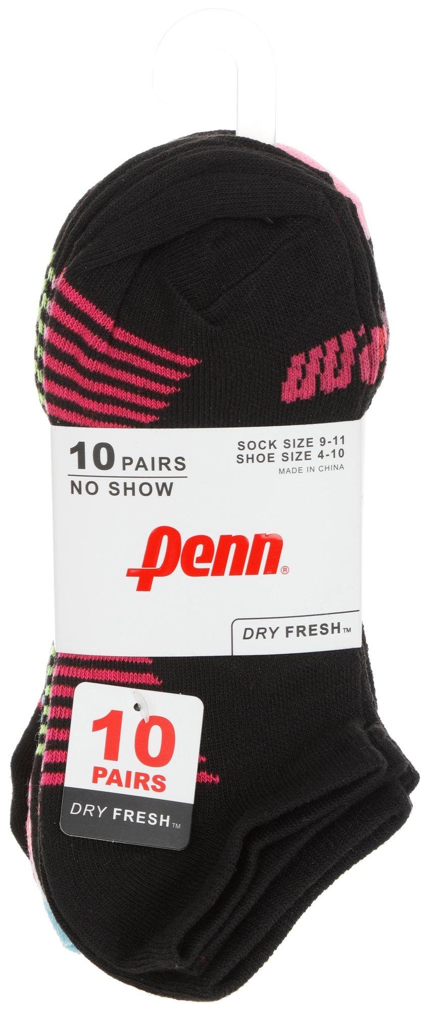 10 Pk Women's No Show Socks