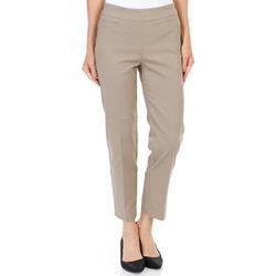 Women's Solid Pull On Ankle Pants