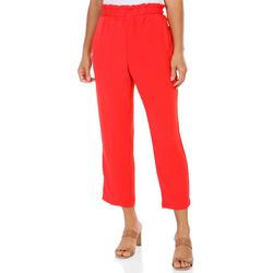 Women's Solid Pull On Crepe Pants