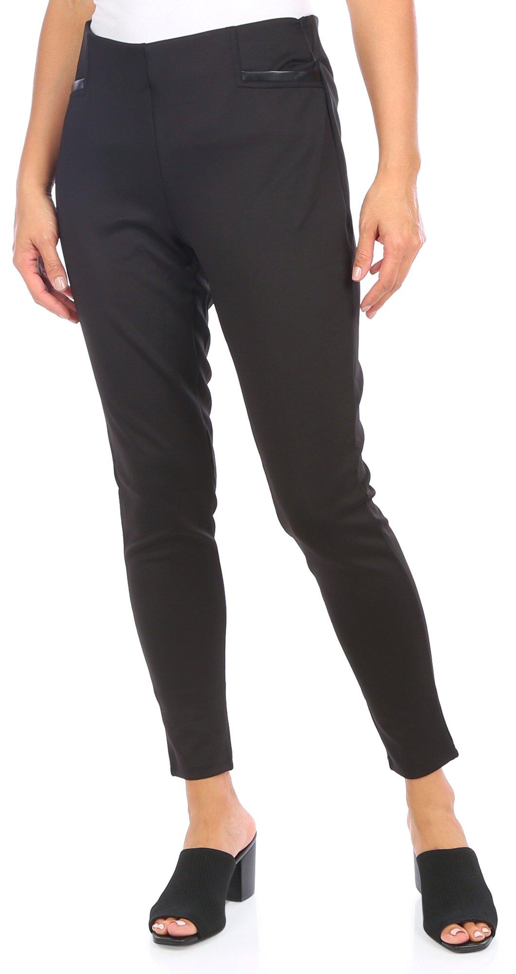 Women's Solid Pull On Pants