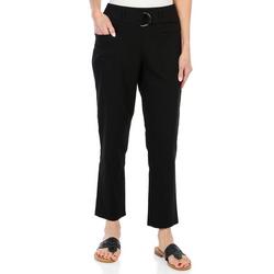 Women's Solid Flare Ankle Pants