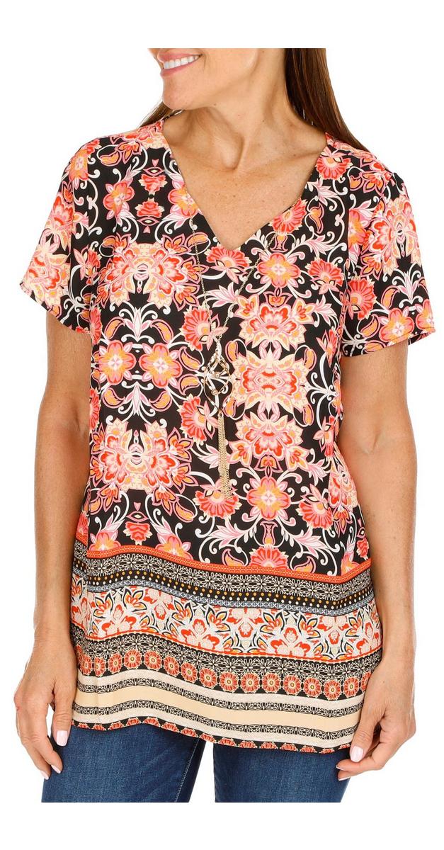 Women's Printed Blouse - Coral | bealls