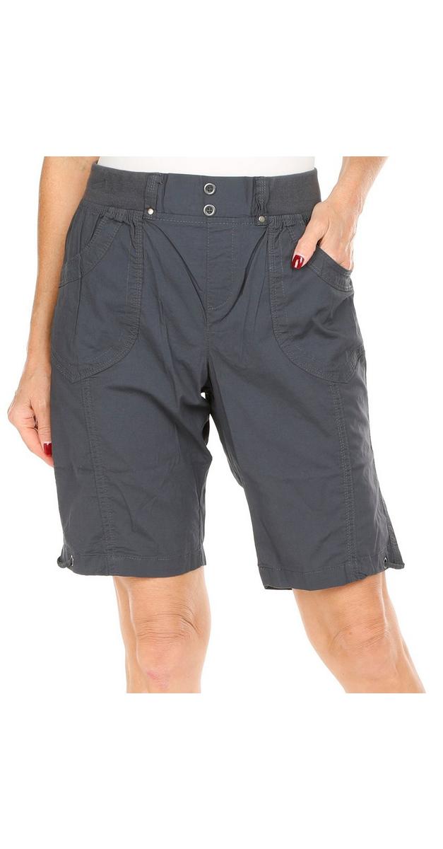 Women's Solid Bermuda Shorts - Grey | bealls