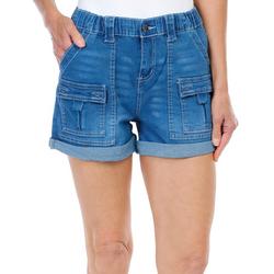 Women's 5 Pocket Cuffed Denim Shorts