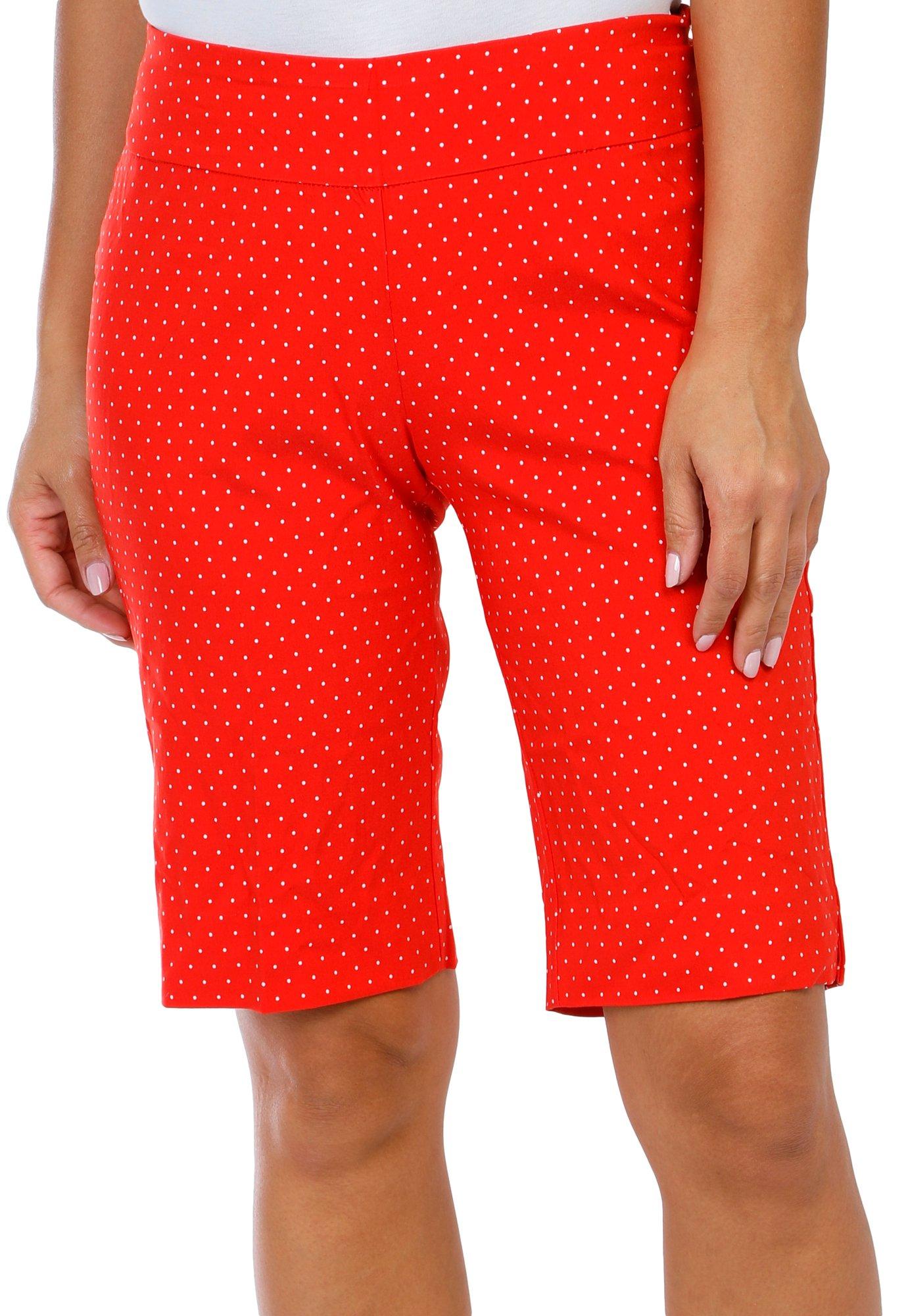Women's Polka Dot Print Bermuda Shorts
