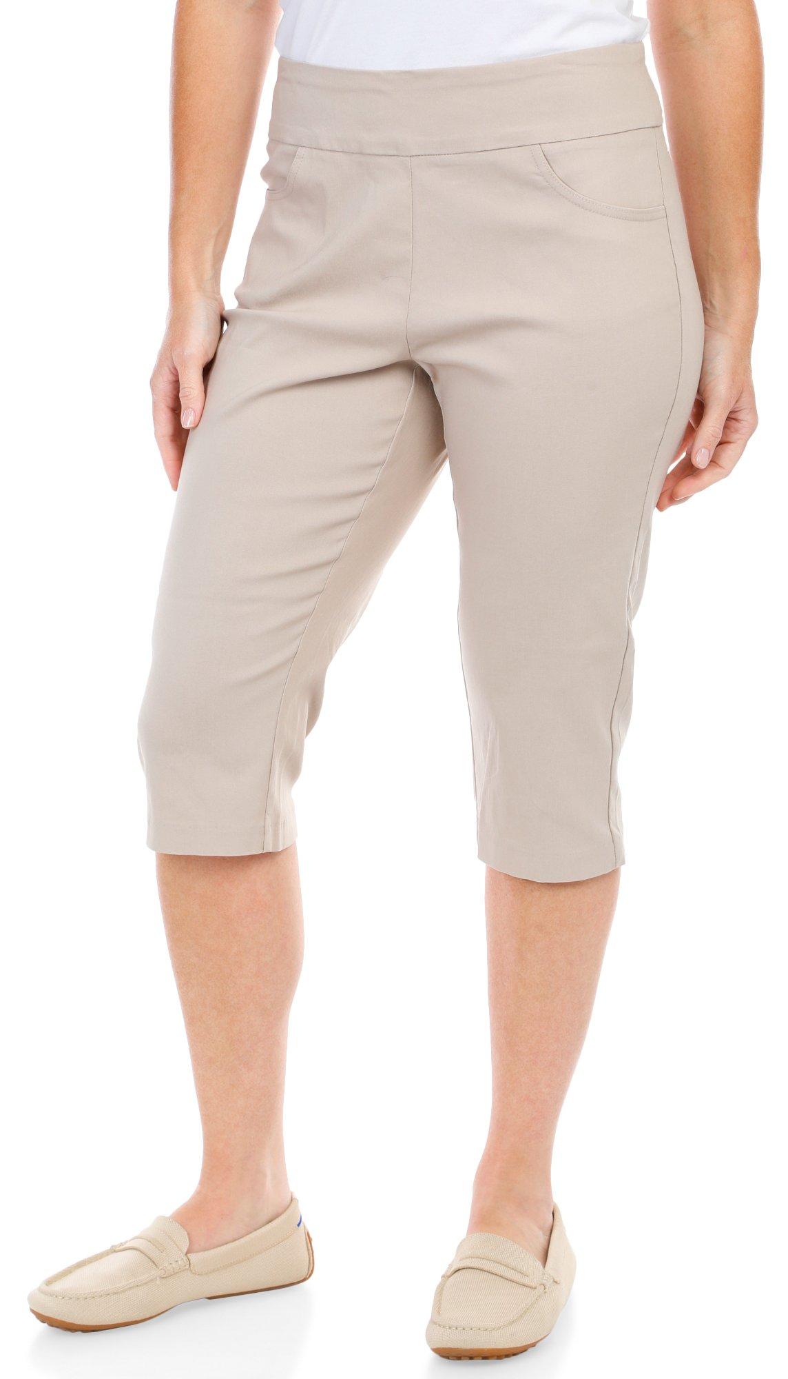 Women's Solid Capri Pants