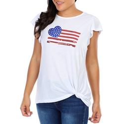 Women's Americana Flag Sequins Top