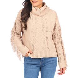 Women's Solid Cable Knit Sweater