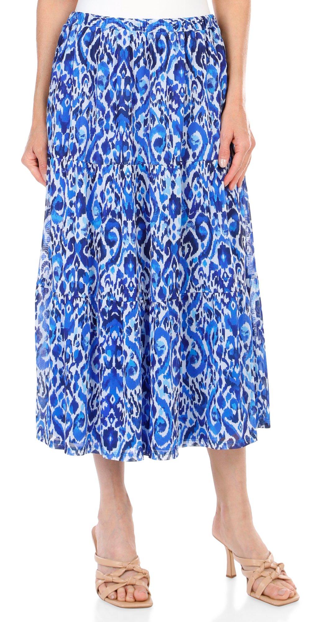 Women's Tie Dye Print Skirt