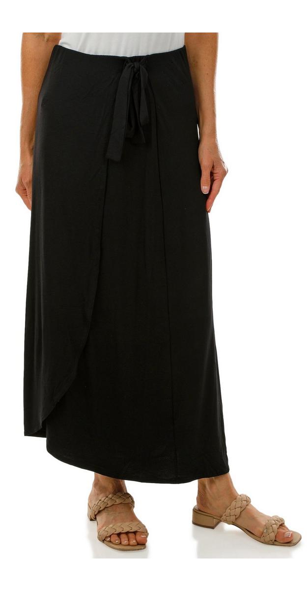 Women's Solid Maxi Skirt - Black | bealls
