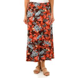 Women's Floral Side Split Maxi Skirt - Multi