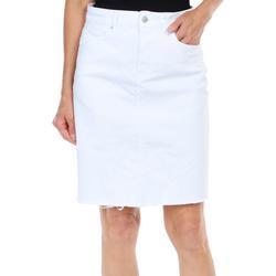 Women's Solid Denim Skirt