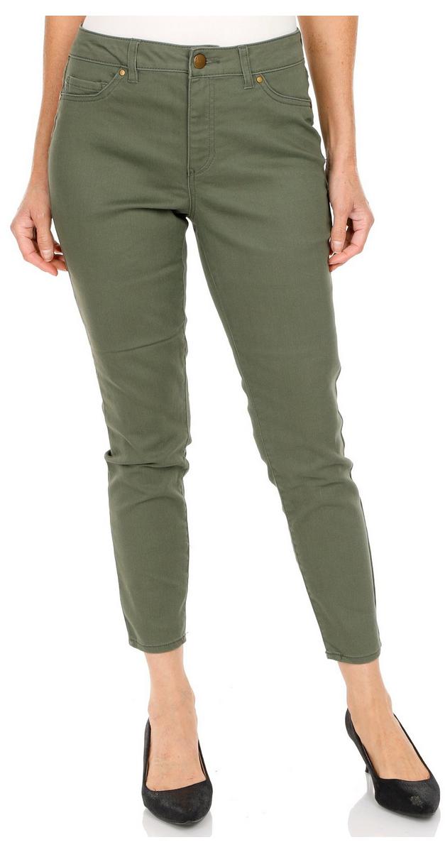 Women's Sateen High Waist Skinny Pants - Green | bealls