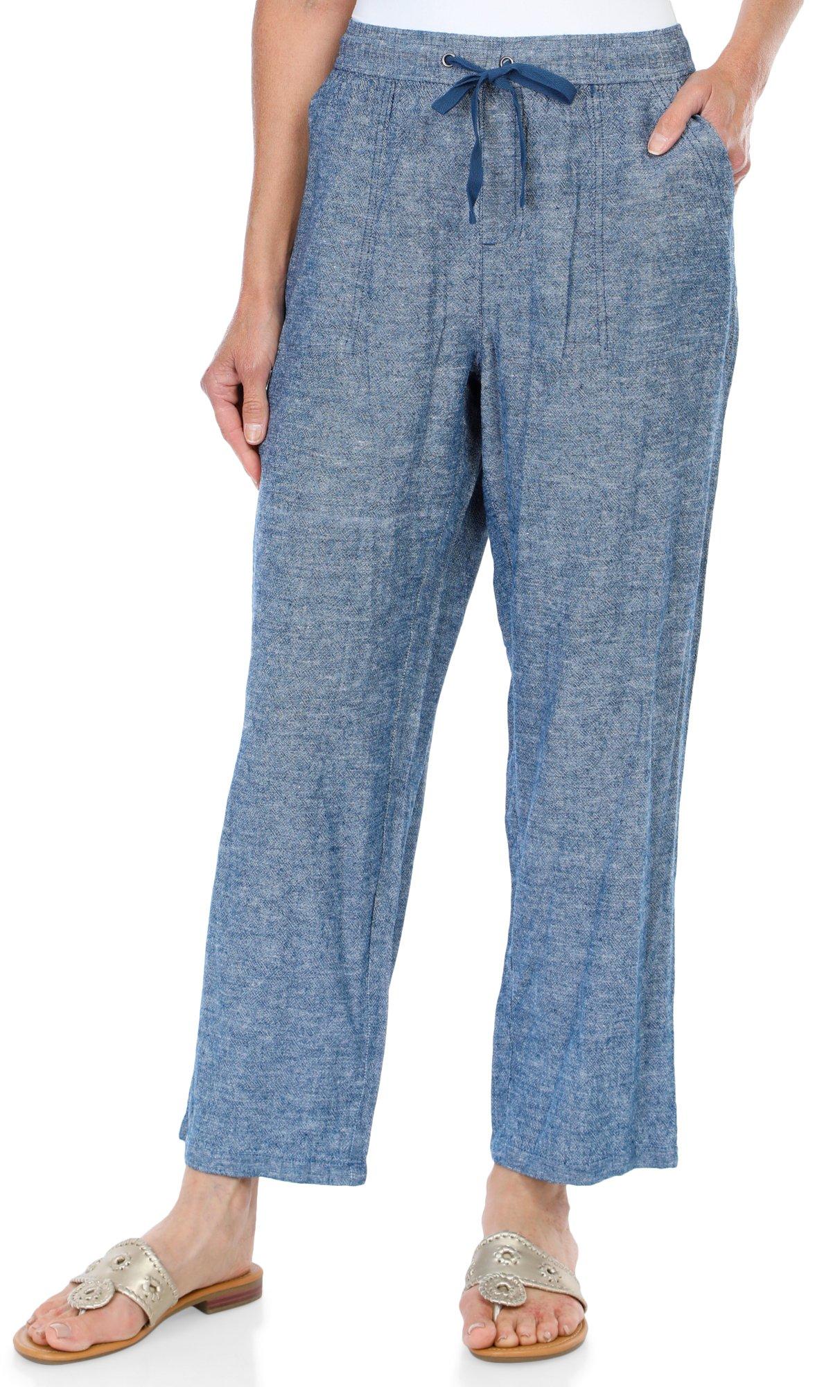 Women's Chambray Denim Linen Pants